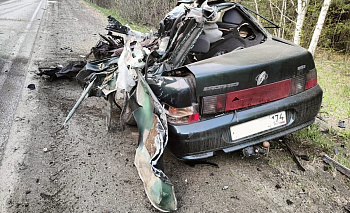 Водитель ВАЗа погиб после столкновения с грузовиком в Челябинской области