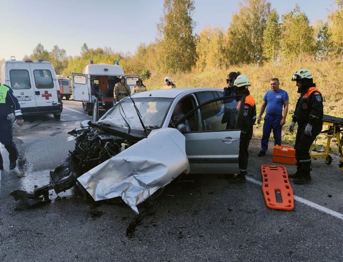 Женщина и подросток пострадали в лобовом ДТП на М5 в Челябинской области*