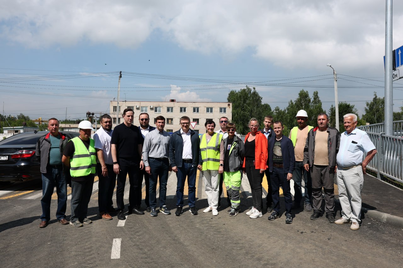 В Челябинске открыли движение по путепроводу в поселке Новосинеглазово
