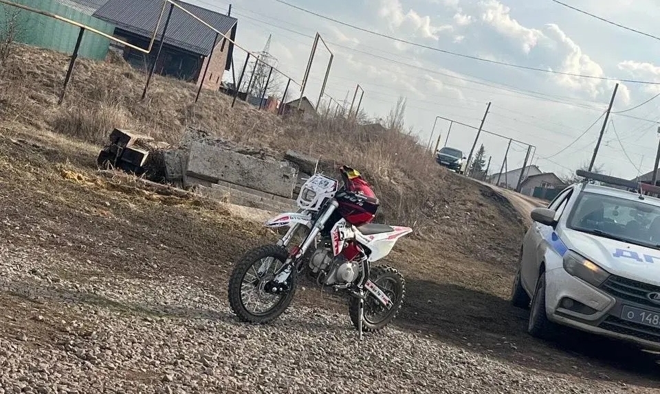 12-летнего школьника на питбайке поймали под Челябинском*