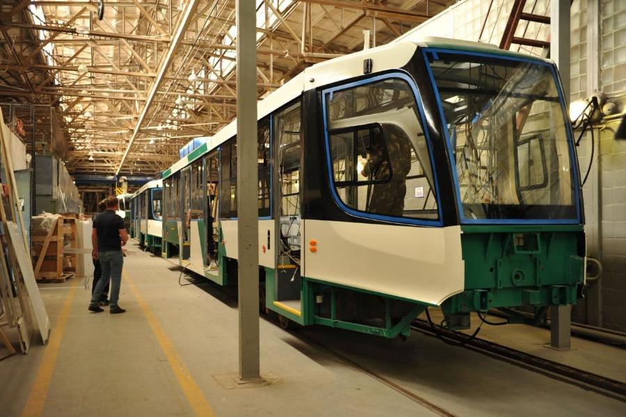 В Усть-Катаве начали обкатку сделанных для Челябинска трамваев