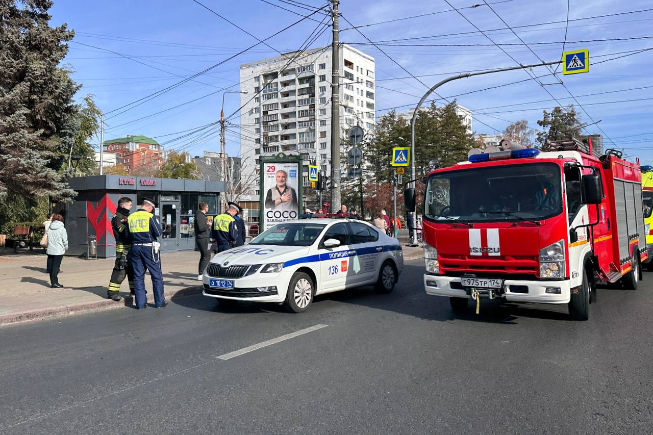 В ГАИ рассказали подробности жёсткой аварии с мотоциклом в Челябинске *1