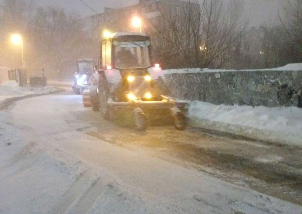 За ночь из Челябинска вывезли более пяти тысяч тонн снега