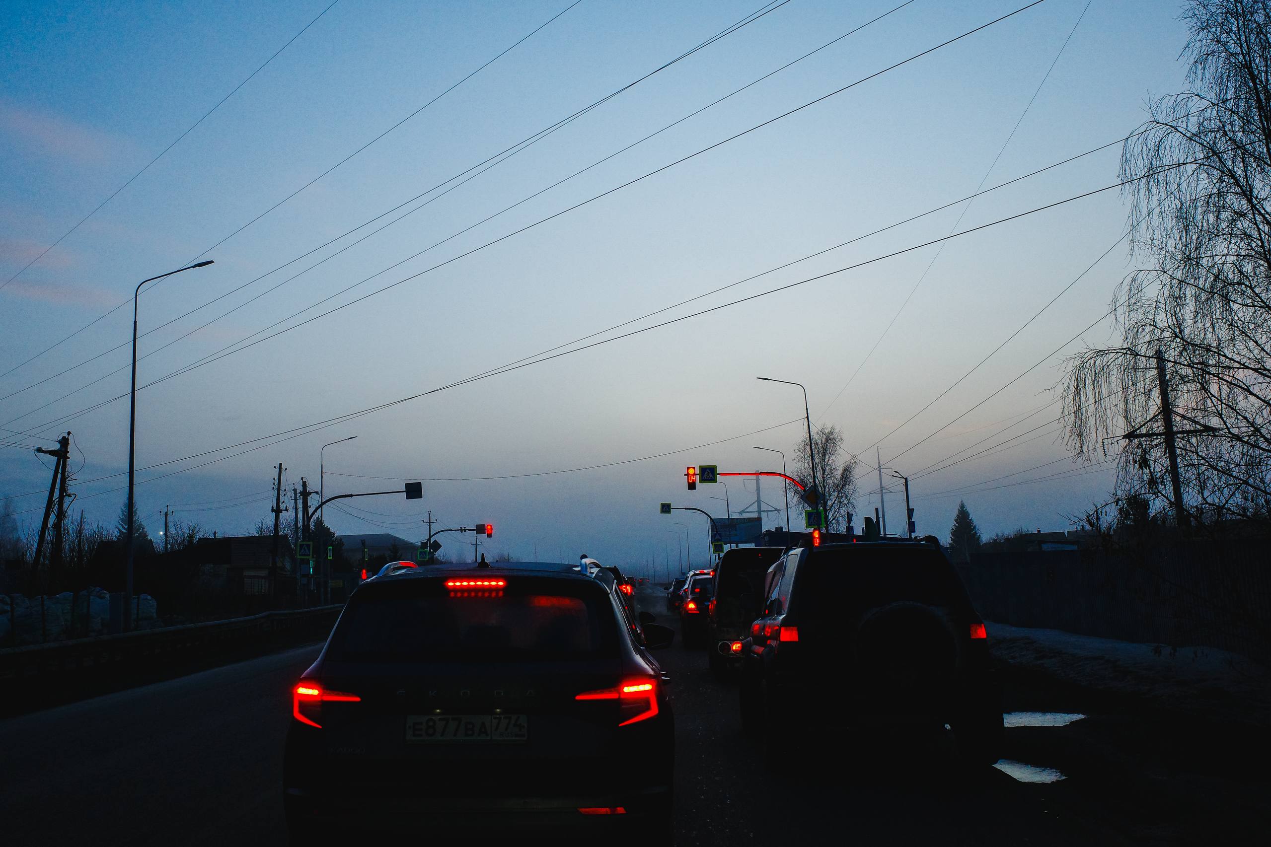 Утро в Челябинске началось с тумана и фантастического рассвета