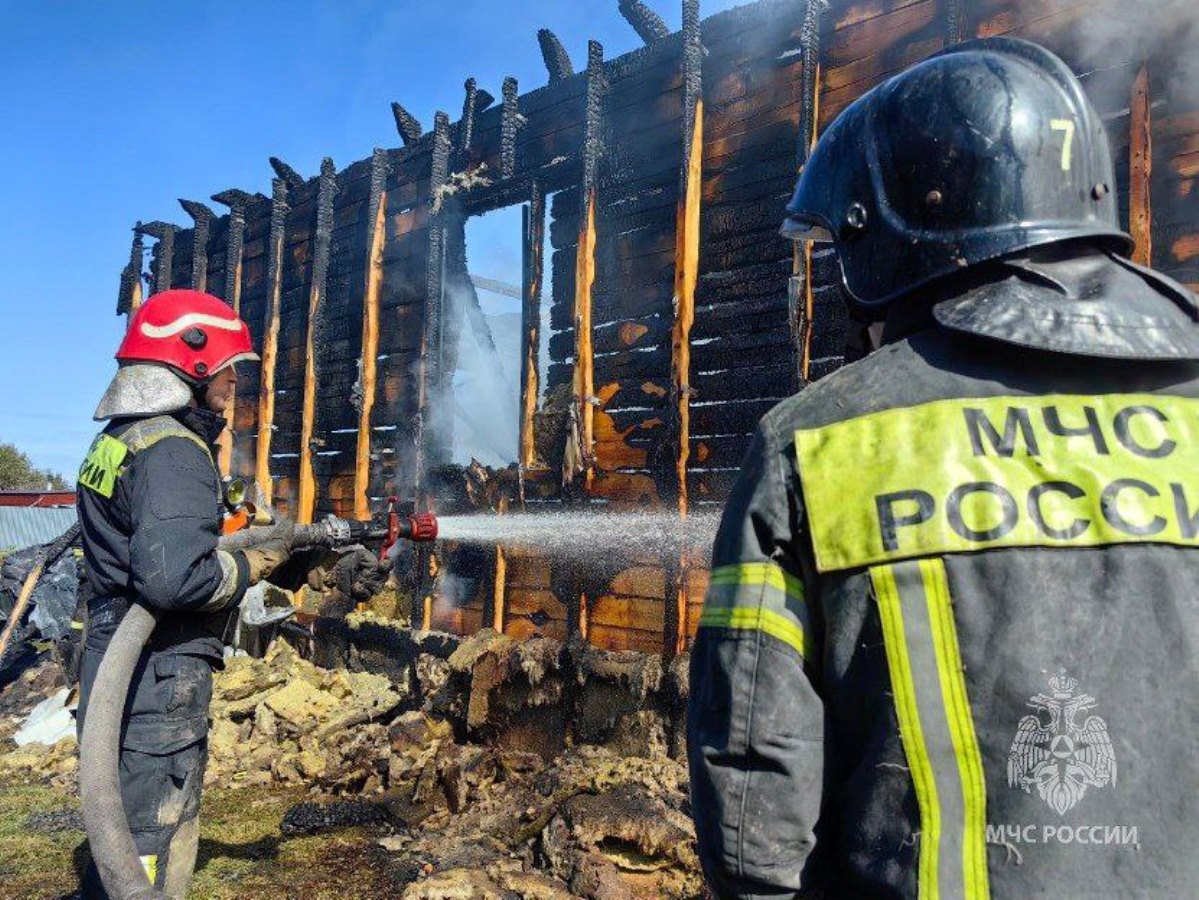 Мужчина пострадал во время серьезного пожара в доме под Челябинском*