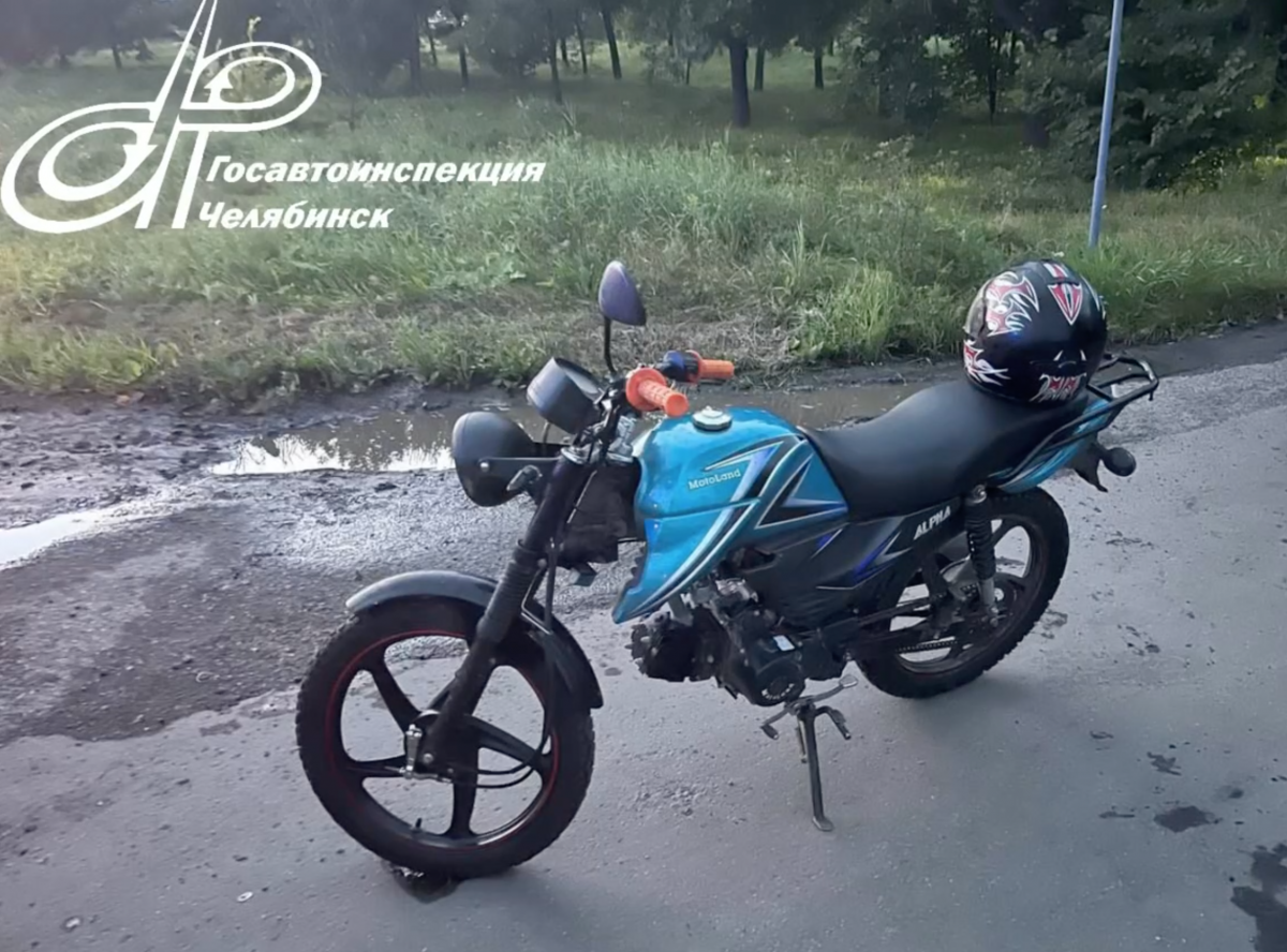 В Челябинске инспекторы ГИБДД задержали 17-летнего мотоциклиста *