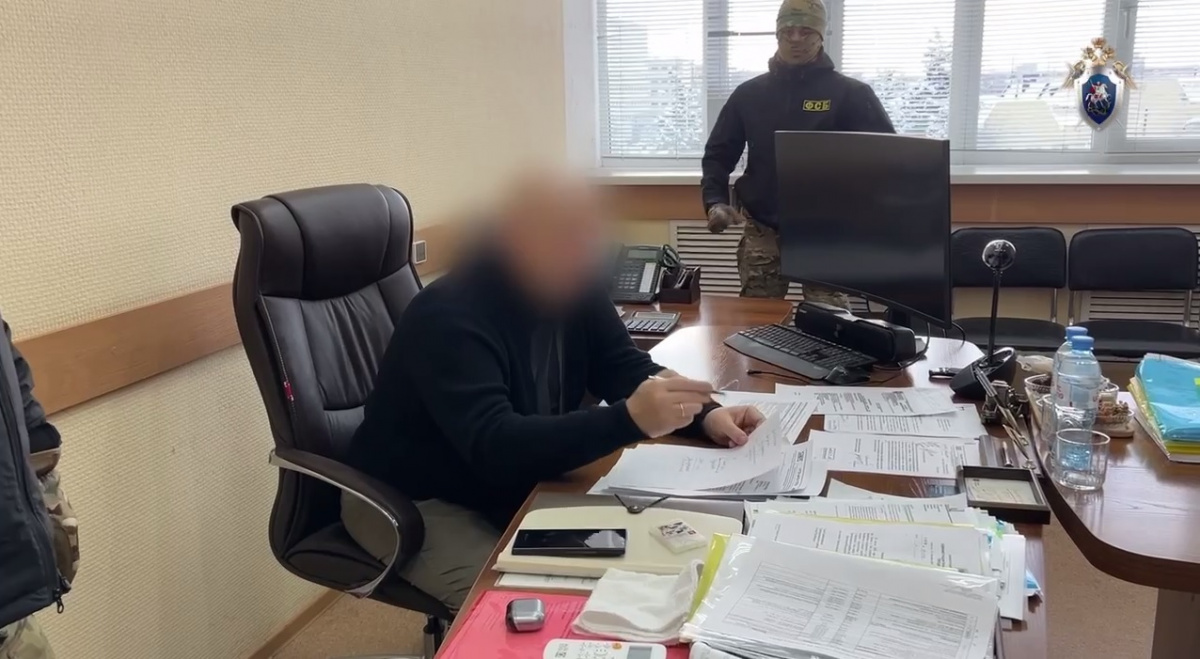 В СКР показали задержание заместителя гендиректора технопарка в Челябинске*