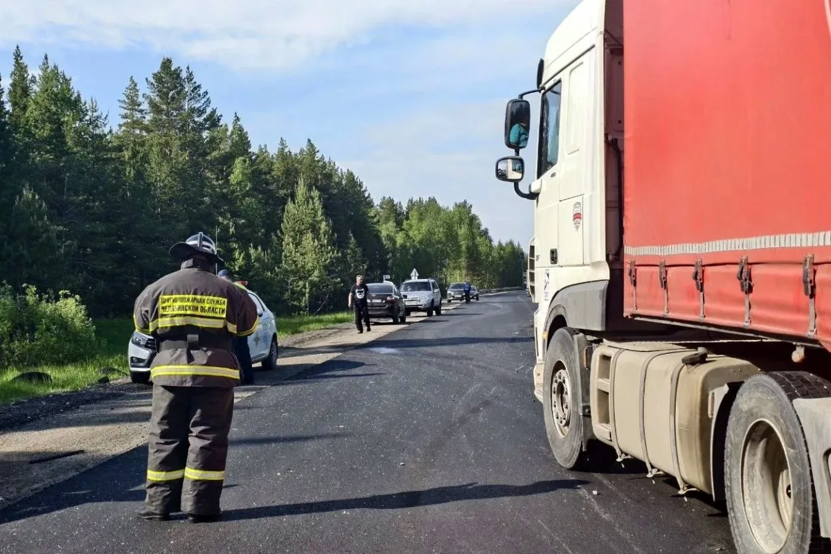 Участники учений оказались на месте реального ДТП в Челябинской области*