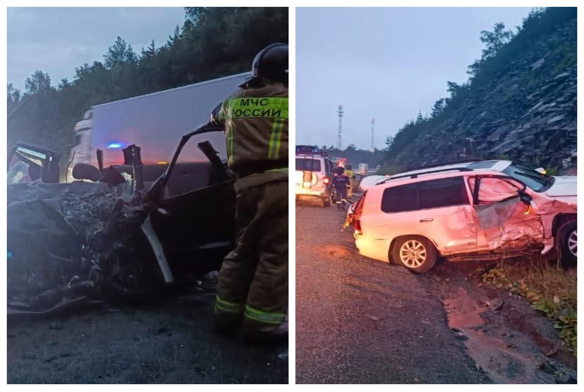 Toyota Land Cruiser попал в смертельное ДТП на М5 в Челябинской области*