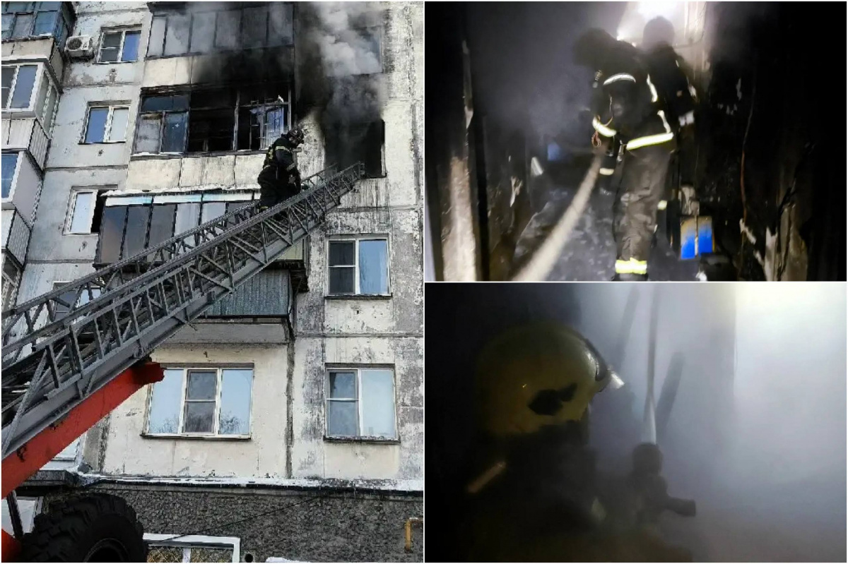 Пожар в многоэтажке на Хмельницкого в Челябинске: спасены 30 человек, один пострадал*