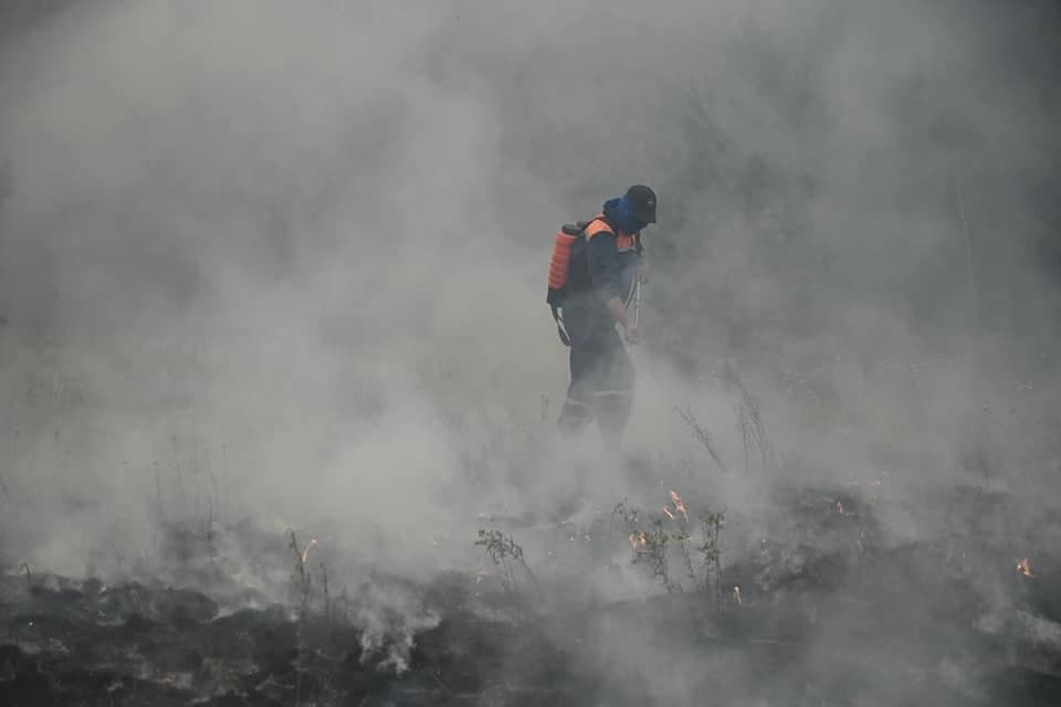 Лесные пожары на юге Челябинской области продолжают тушить более 600 человек*1