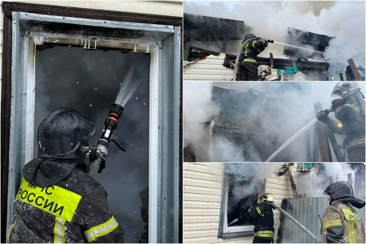 Челябинец заживо сгорел при пожаре в доме на улице Литовской*