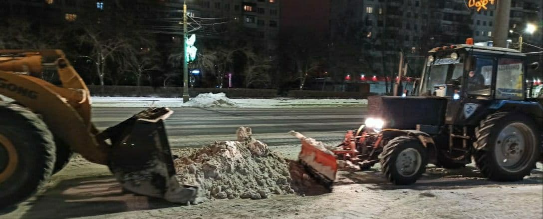 В Челябинске за ночь вывезли более 2660 тонн снега