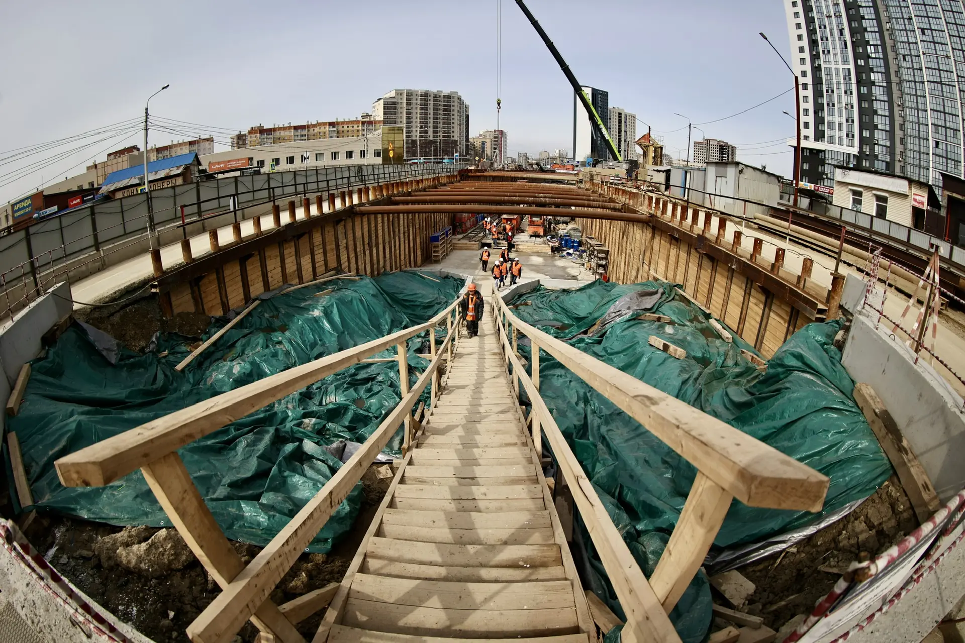 В Челябинске начали новый этап строительства первой линии метротрамвая
