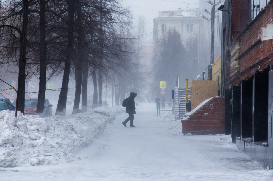 На выходных в Челябинске ожидают снегопады и небольшое потепление