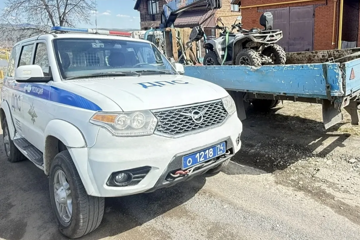 Полиция поймала пьяного мужчину гоняющего на квадроцикле по Катав-Ивановску*