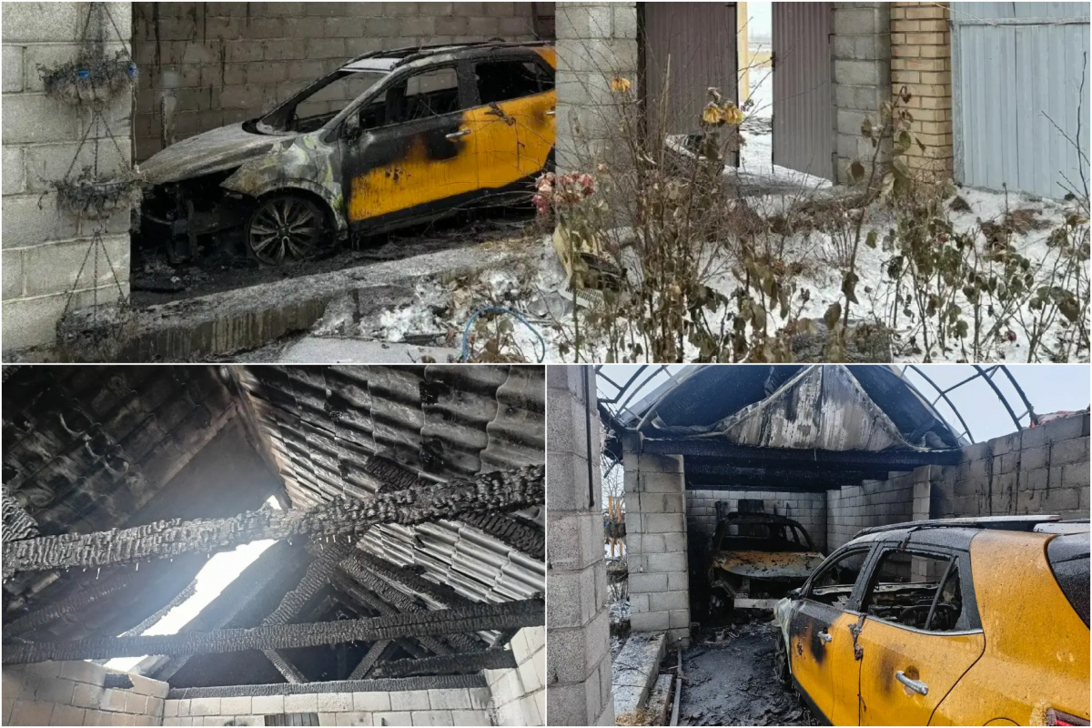 Неисправная новогодняя гирлянда уничтожила два автомобиля в Челябинской области*