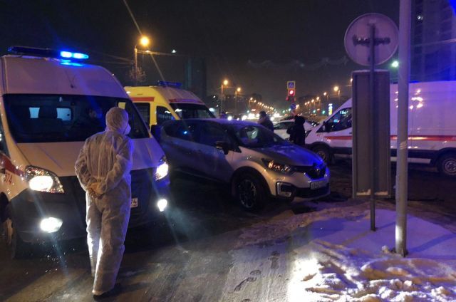 Машина скорой помощи попала в аварию в Челябинске