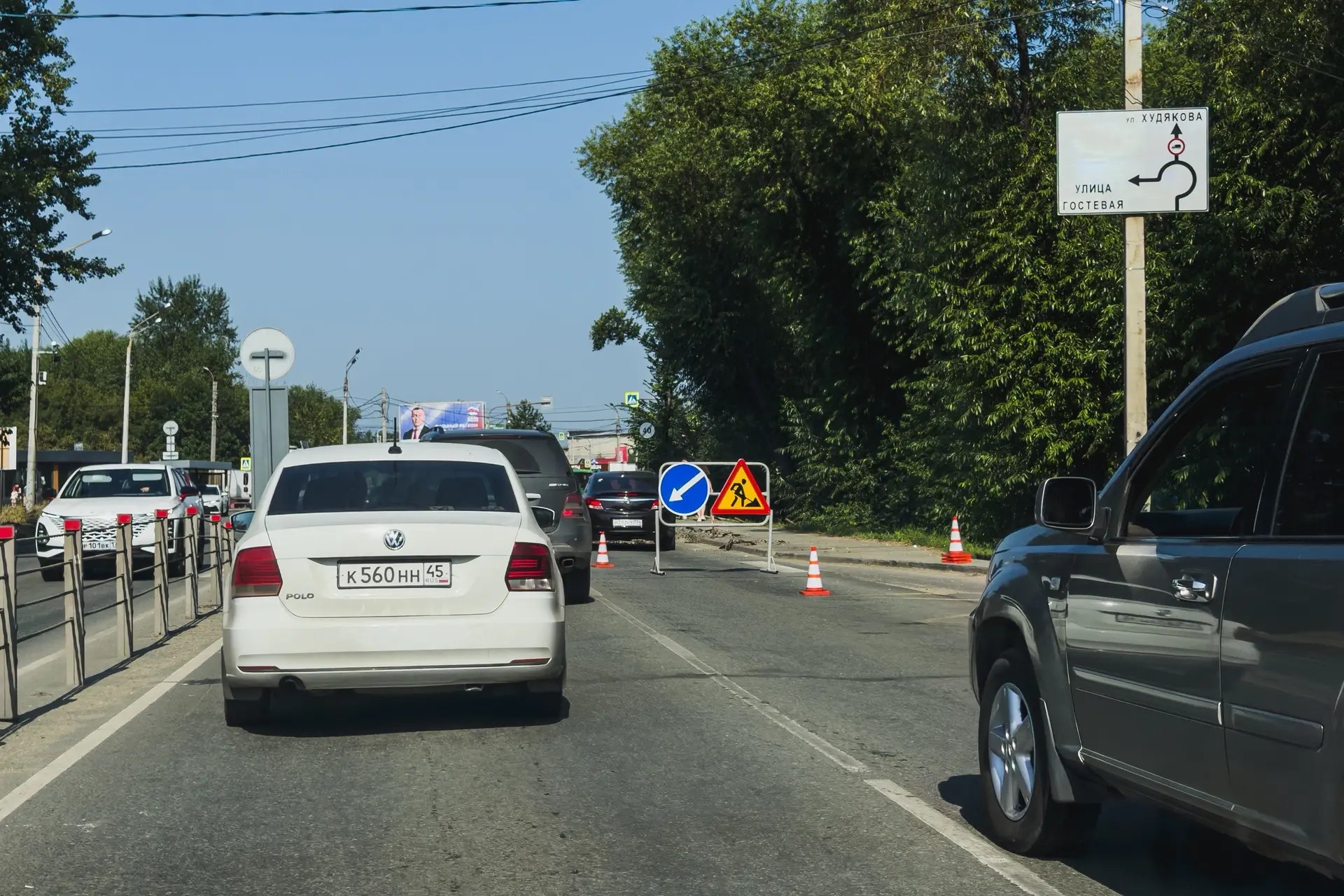 Заторы в трех направлениях собрались в районе Шершневского кольца в Челябинске