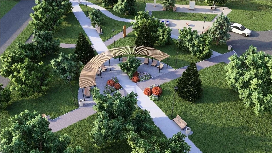 В Челябинске начали благоустройство нового сквера*