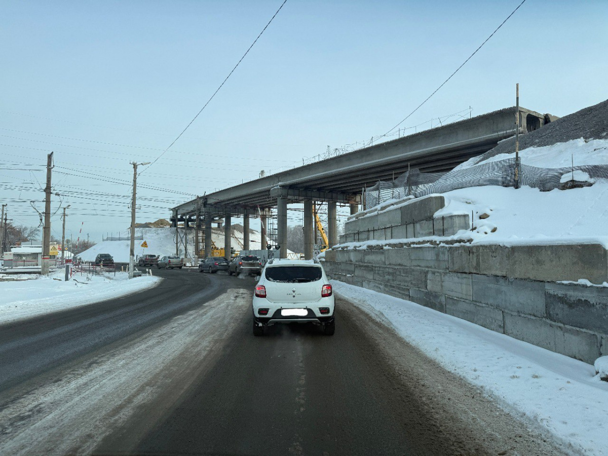 Путепровод в челябинском Новосинеглазово намерены сдать к осени 2026 года*1