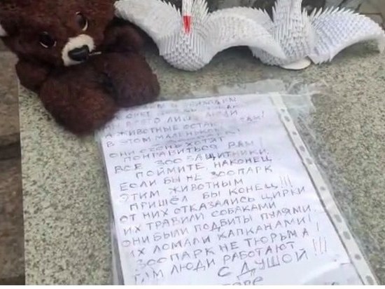 Возле челябинского зоопарка появился стихийный мемориал