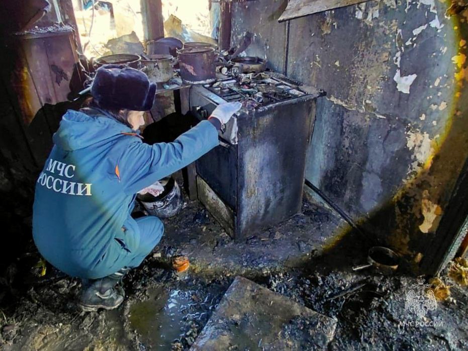 Пожилой мужчина погиб при пожаре в частном доме в Челябинской области*