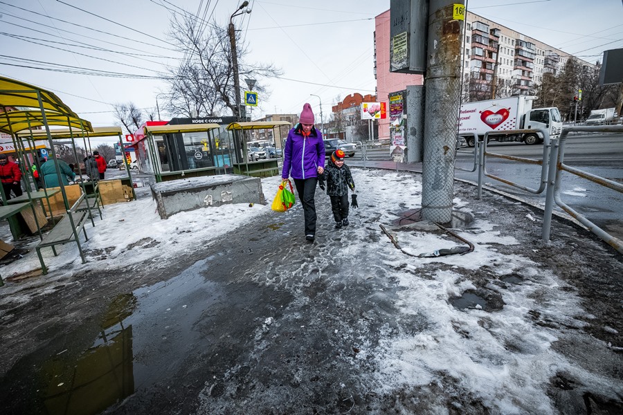 Из-за потепления в Челябинской области начнет таять снег