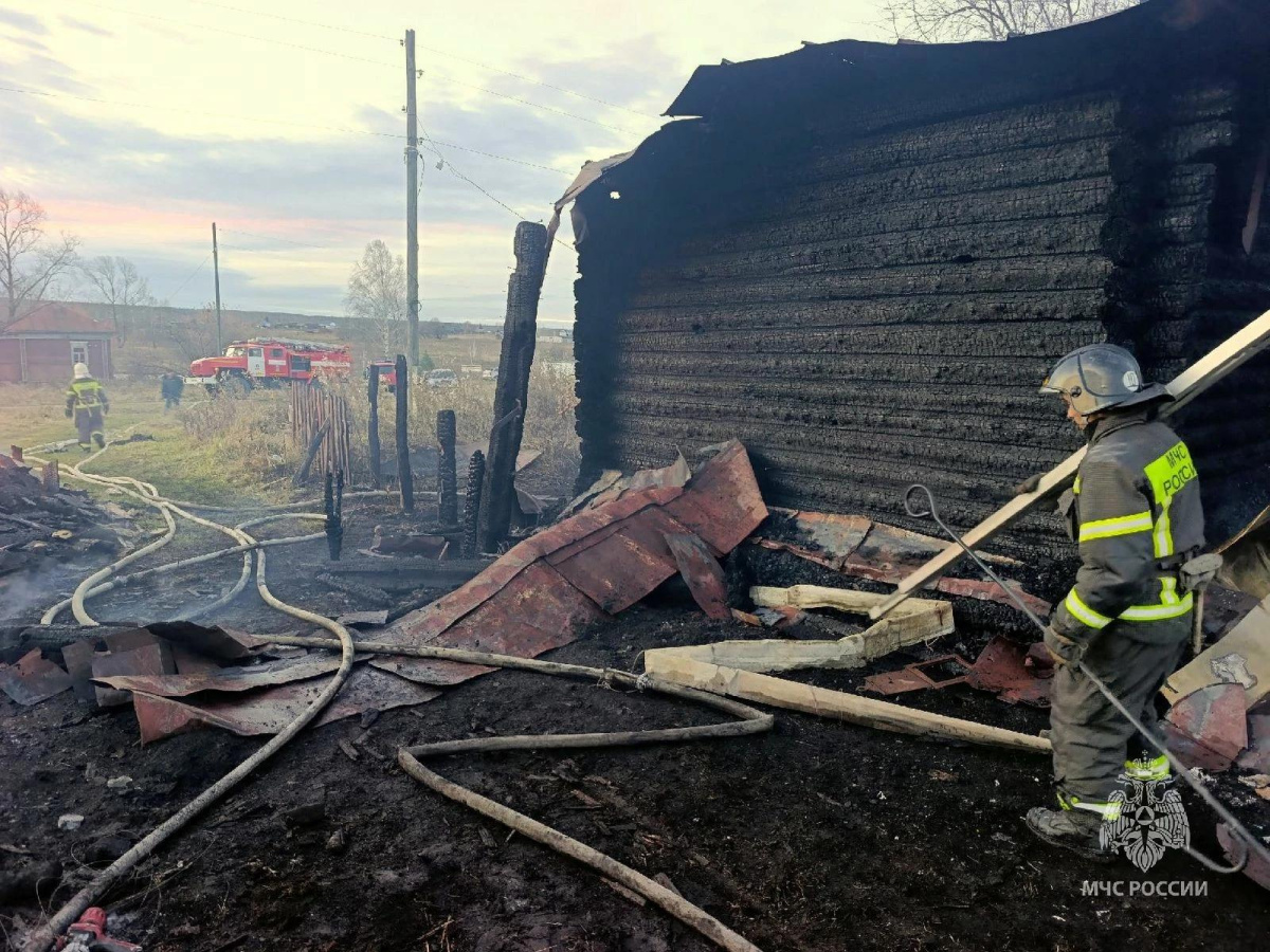 Мужчина погиб во время крупного ночного пожара в Челябинской области*