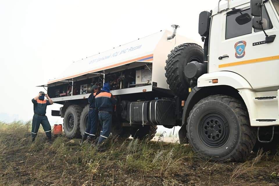 На юге Челябинской области произошел пожар на железной дороге*1