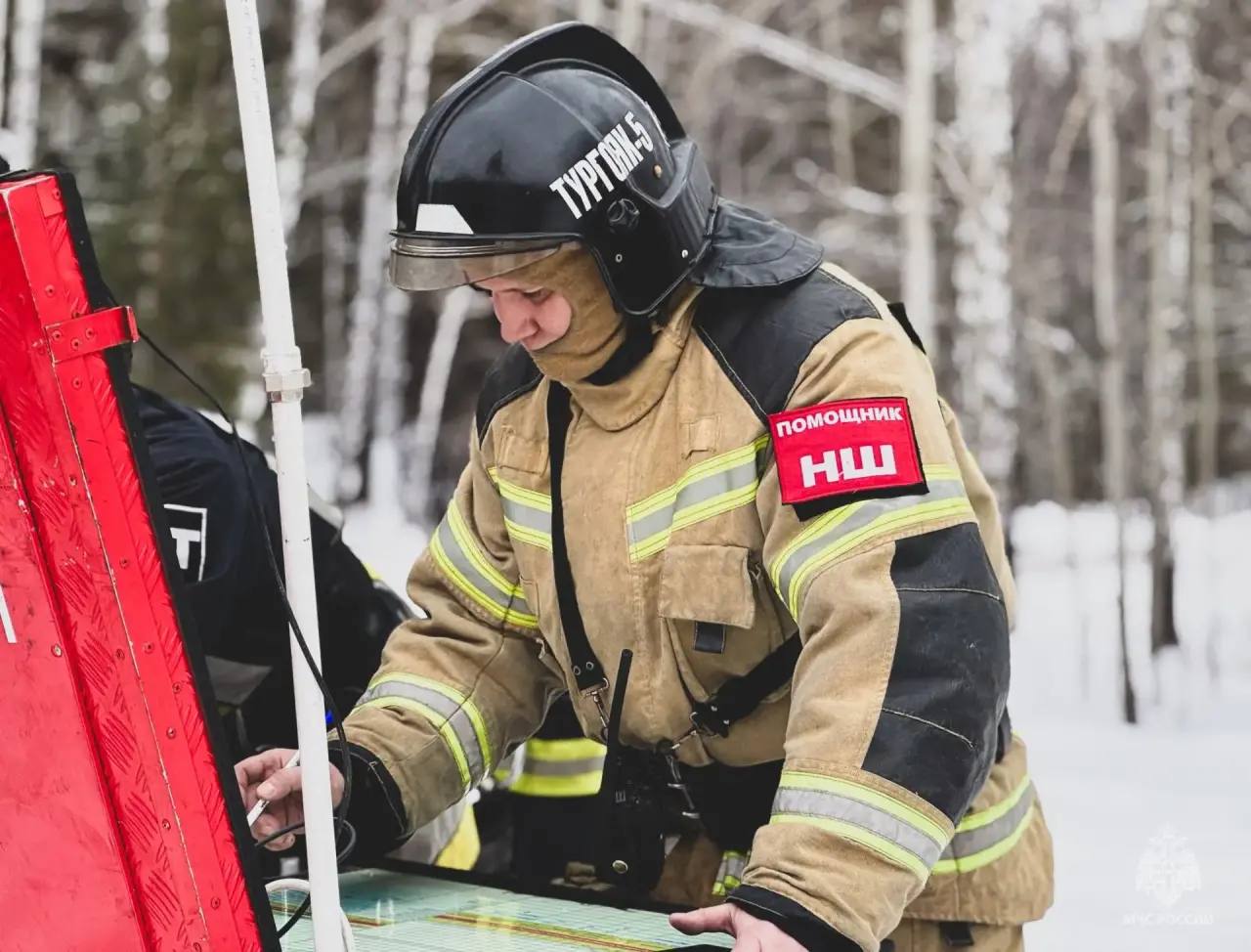 Пожарно-спасательный гарнизон Миасса отработал ЧП на горнолыжном склоне