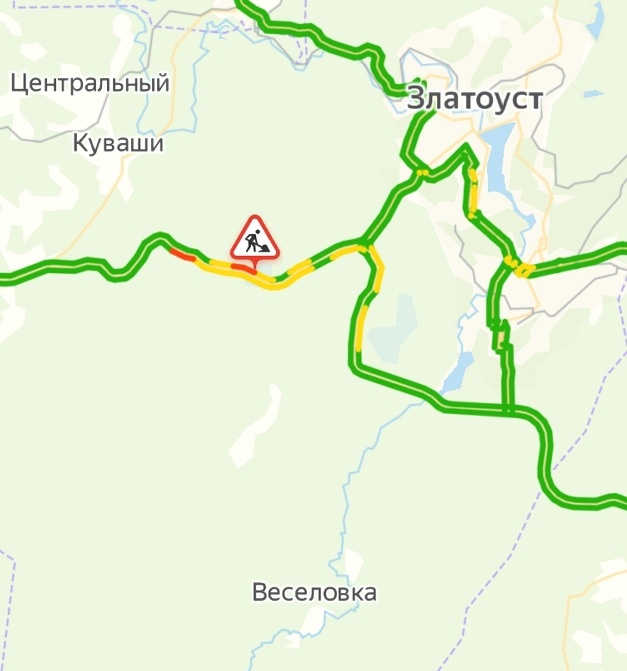 Подробная карта дороги м5