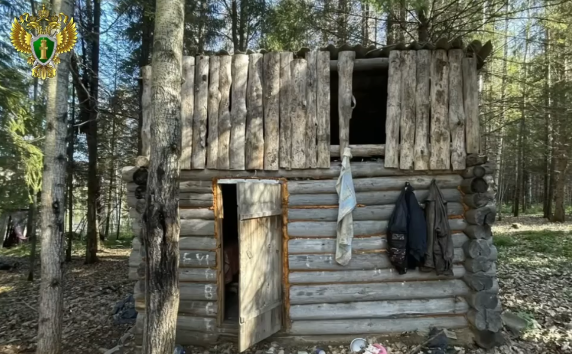 В лесу Челябинской области нашли тайные избушки, баню и яму с бутылками