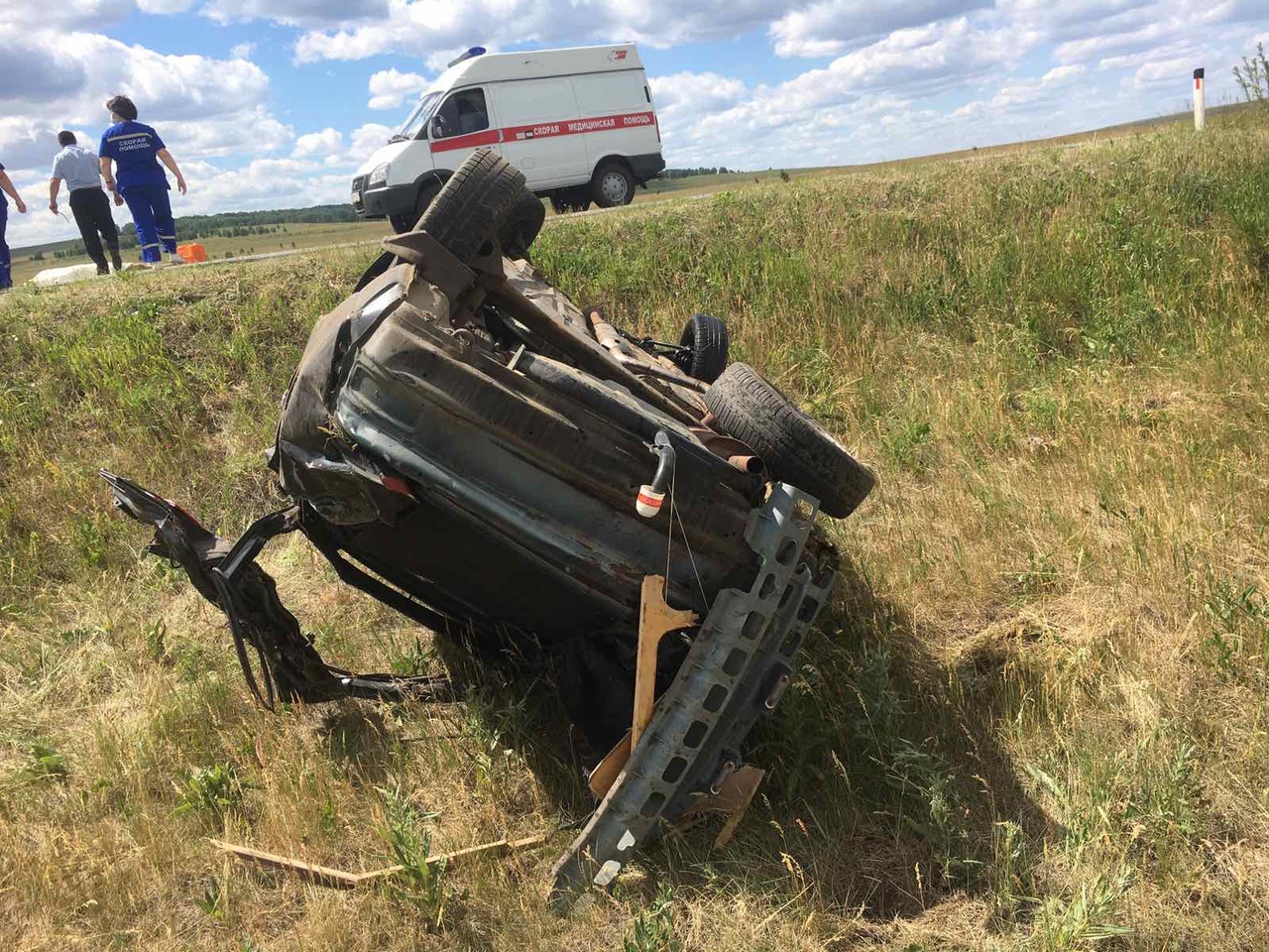 В Челябинской области водитель ВАЗа погиб, съехав в кювет