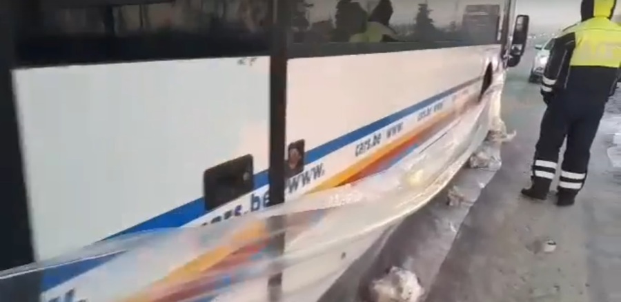 Автобус с пассажирами сломался в мороз на трассе Челябинск – Троицк