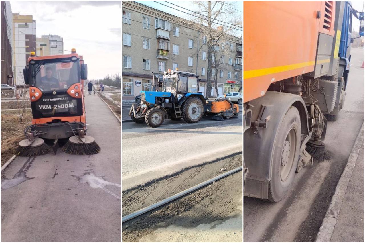 Дорожники начали мыть улицы Челябинска