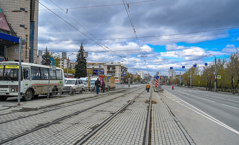 В центре Челябинска трамвайные пути отремонтируют на следующей неделе*1