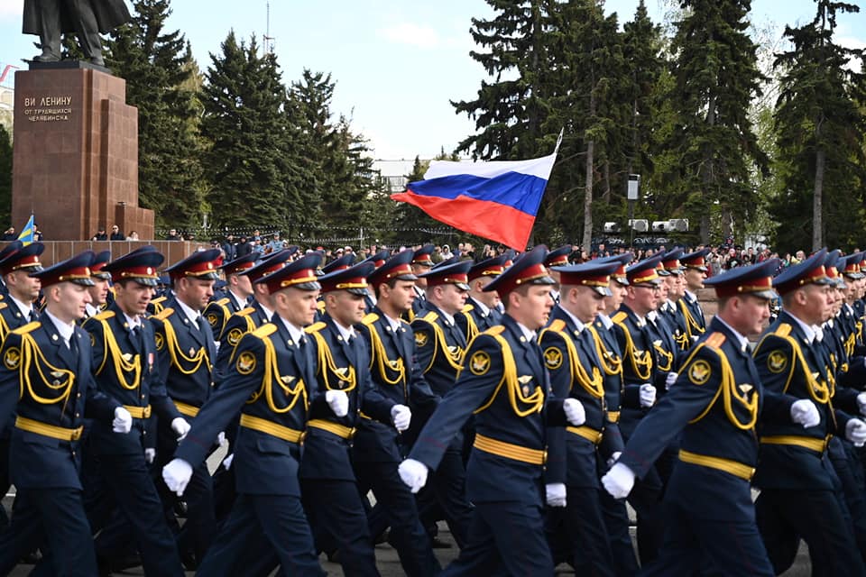 В Челябинске отрепетировали военный парад в честь 76-й годовщины со Дня Победы*1