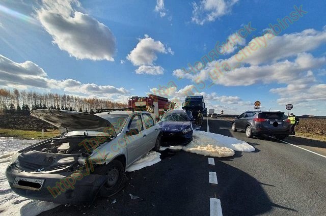 Челябинский дальнобойщик устроил жуткую аварию с тремя пострадавшими