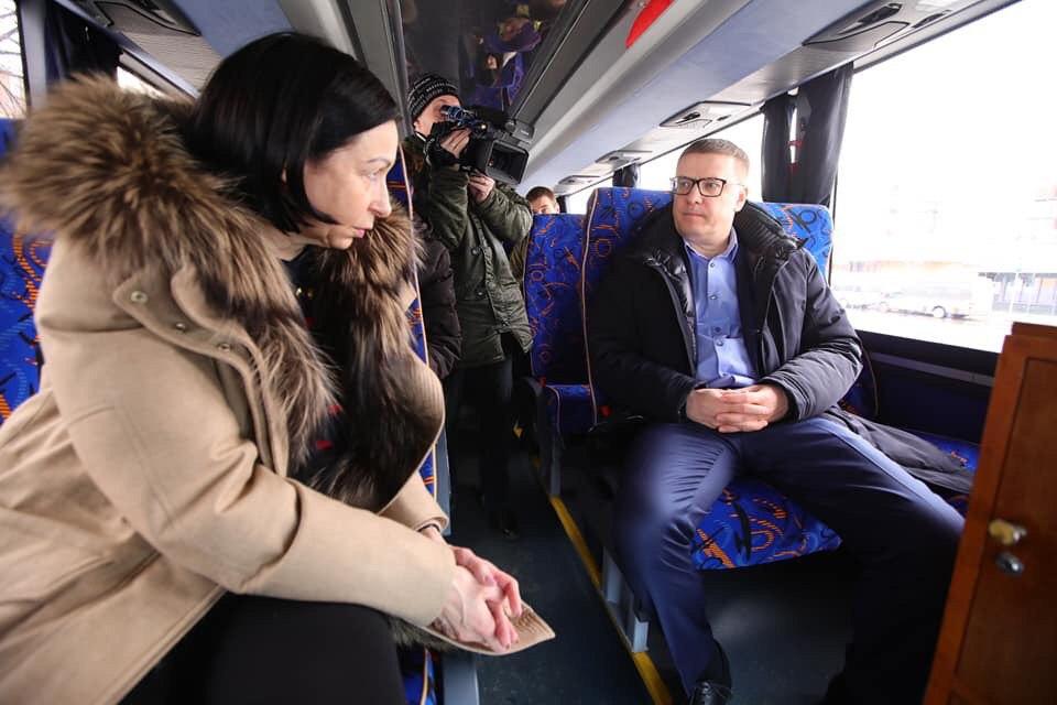Текслер, Котова и журналисты проверили уборку снега в Челябинске