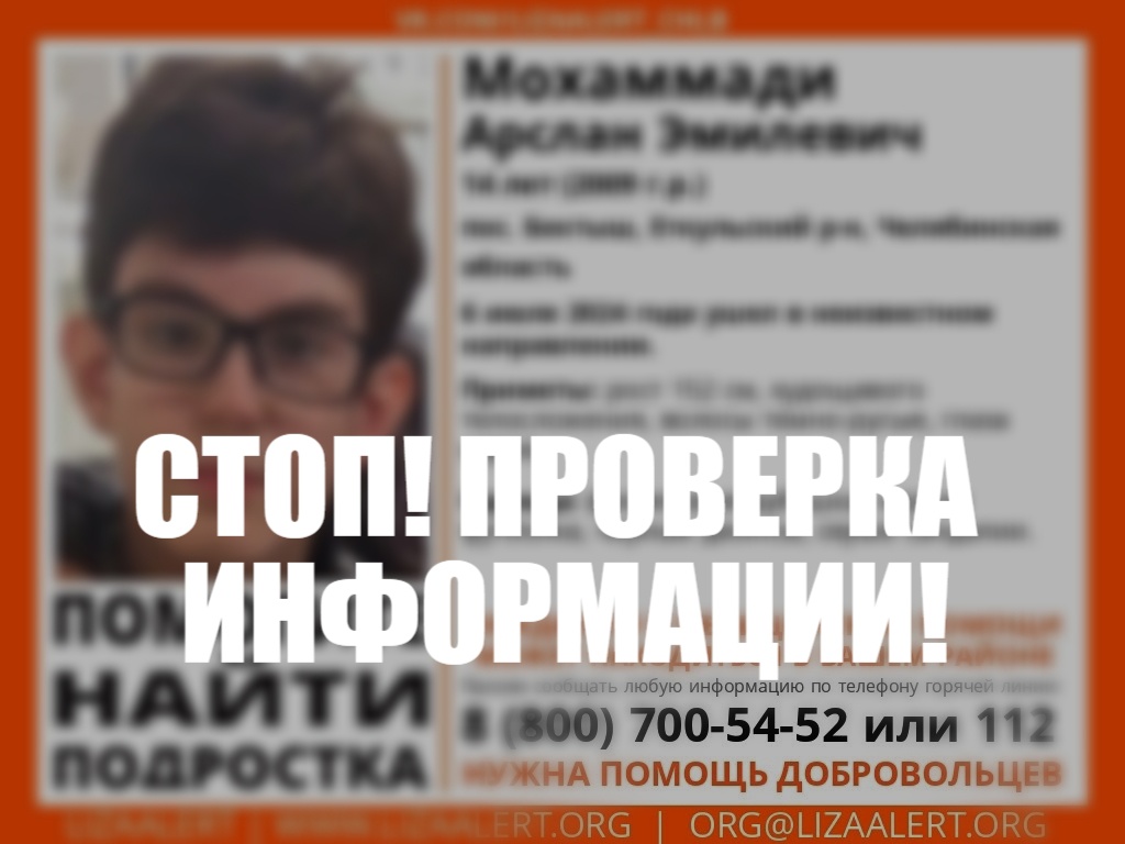 Штаб поиска пропавшего челябинского подростка с ДЦП изменил режим работы │  Челябинск сегодня