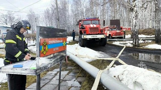 Спасатели защитили детский лагерь от лесного пожара в Челябинской области*