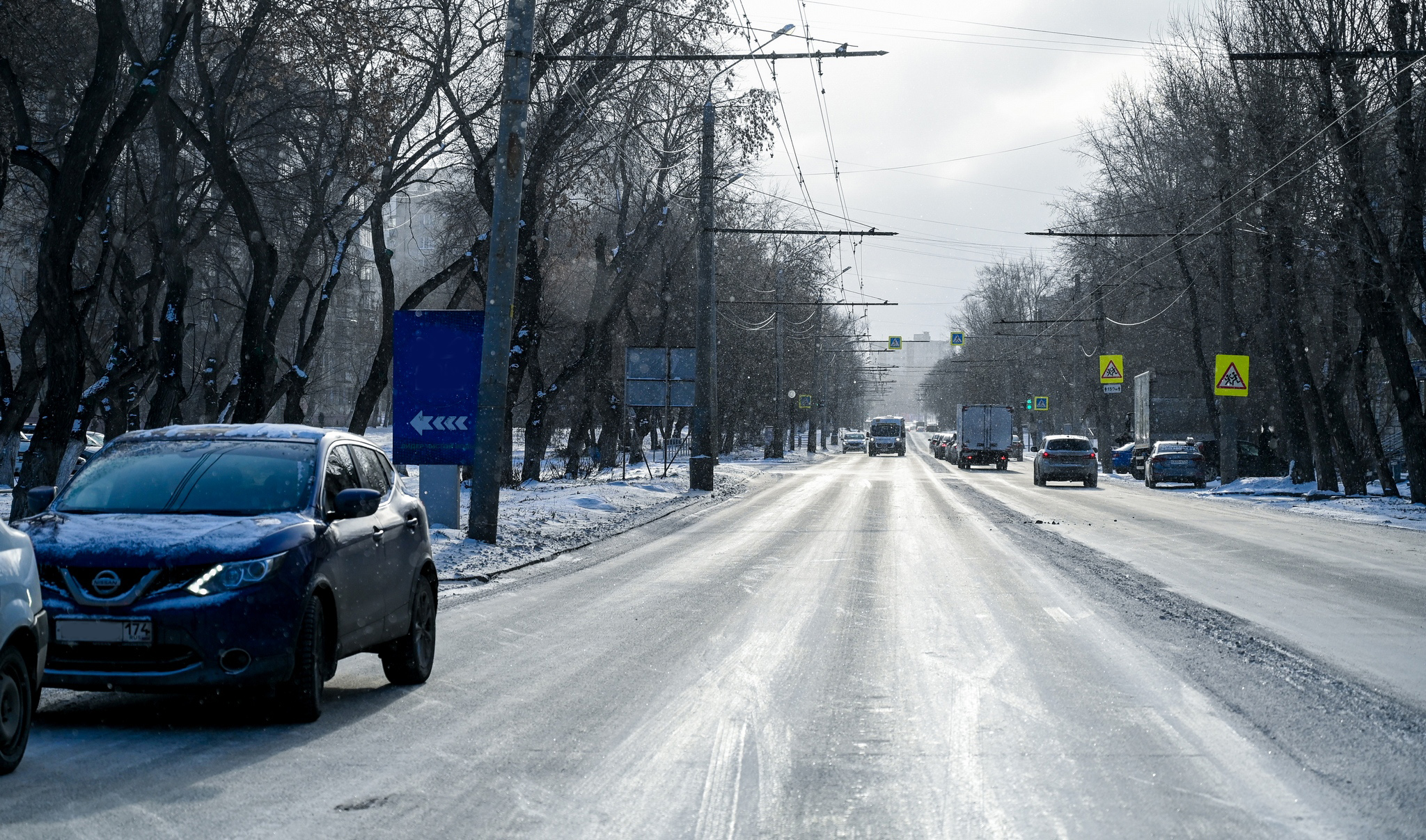 В Челябинске до 21 марта ограничили проезд по Университетской набережной*1