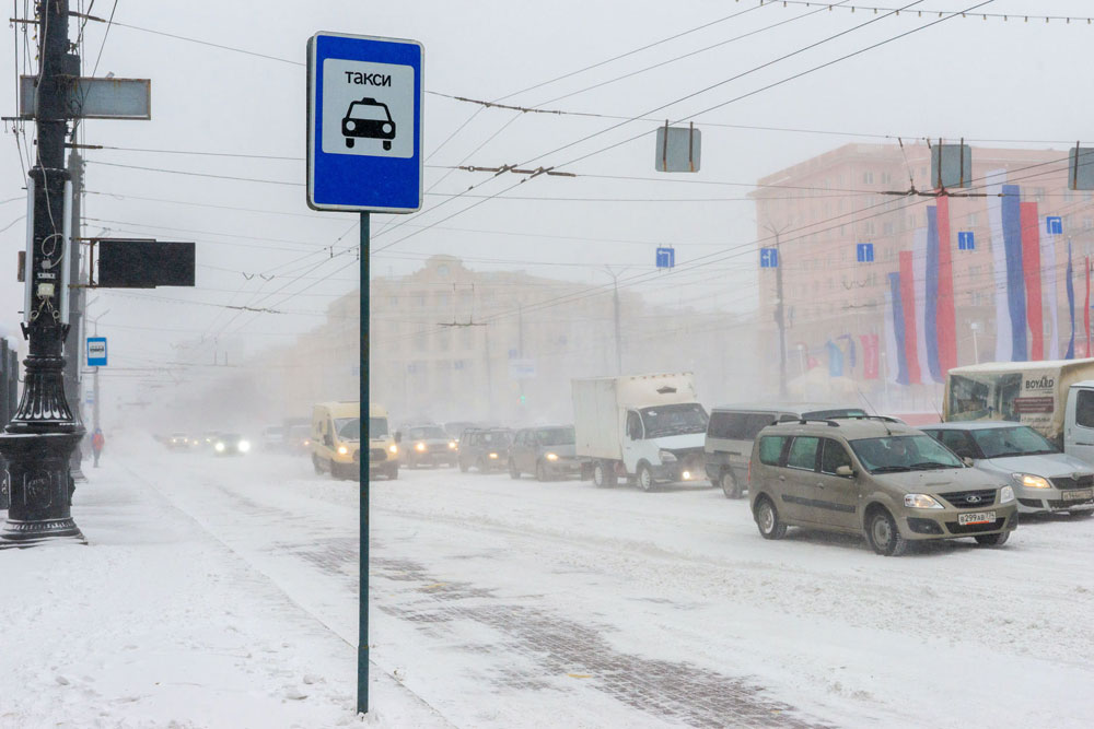 Челябинск пережил мощный буран
