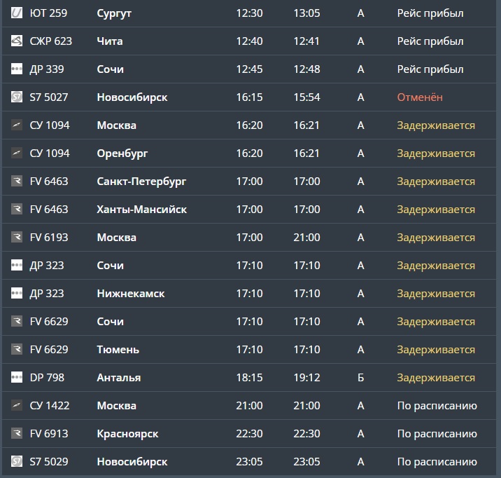 Скриншот с онлайн-табло аэропорта имени Курчатова в Челябинске прилет.jpg