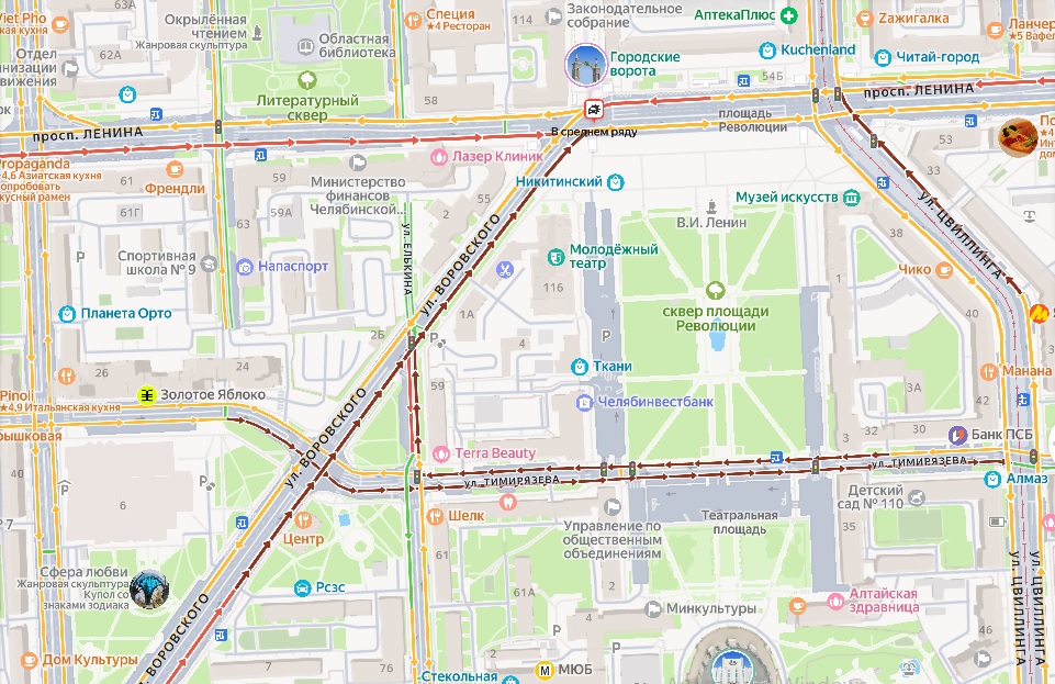 Скриншот с сервиса Яндекс Пробки ДТП и бяда.jpg