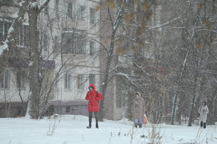Челябинск окутало снежной сказкой