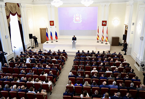 Первое послание Алексея Текслера восьмому созыву ЗСО: фотореп из парламента