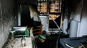 Пожар на балконе высотки унес жизнь мужчины в Челябинске