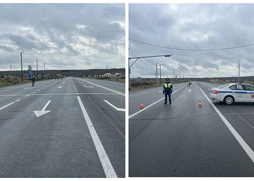 Дорогу под Челябинском частично перекрыли из-за велогонки